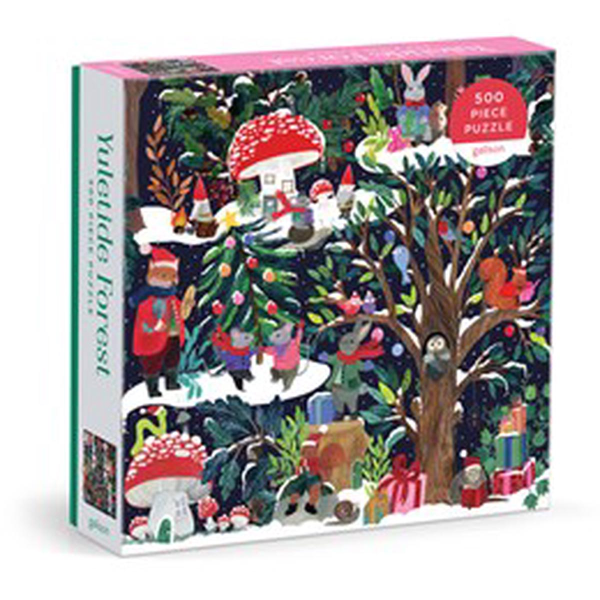Yuletide Forest 500 Piece Jigsaw Puzzle - Galison