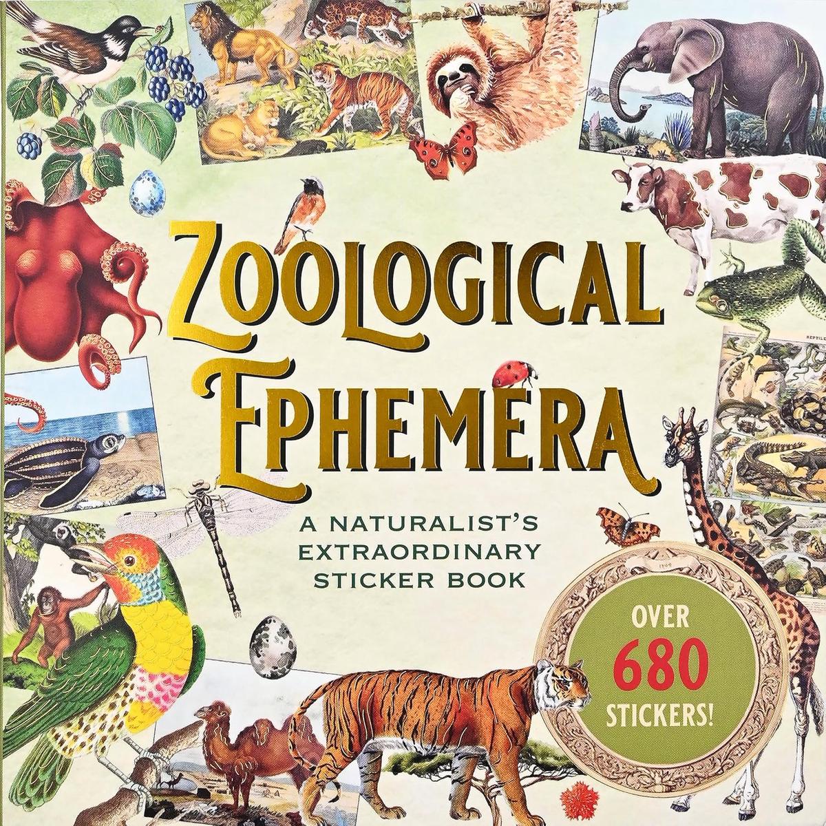 Zoological Ephemera Sticker Book by Peter Pauper Press