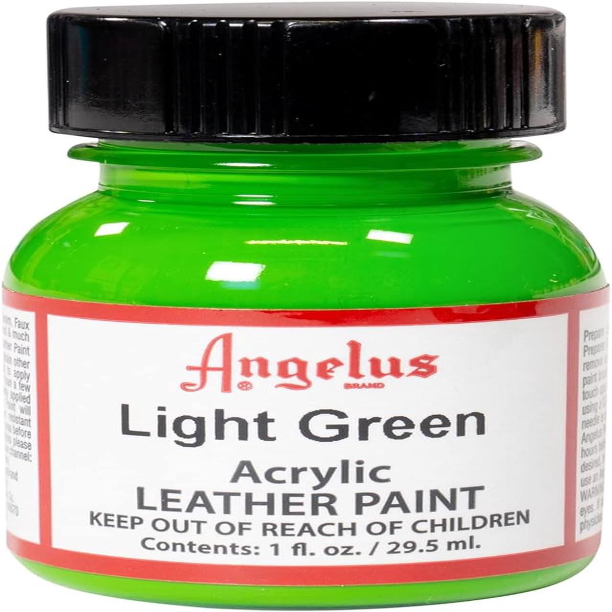 1 Oz Lt Green Leather Paint By Angelus