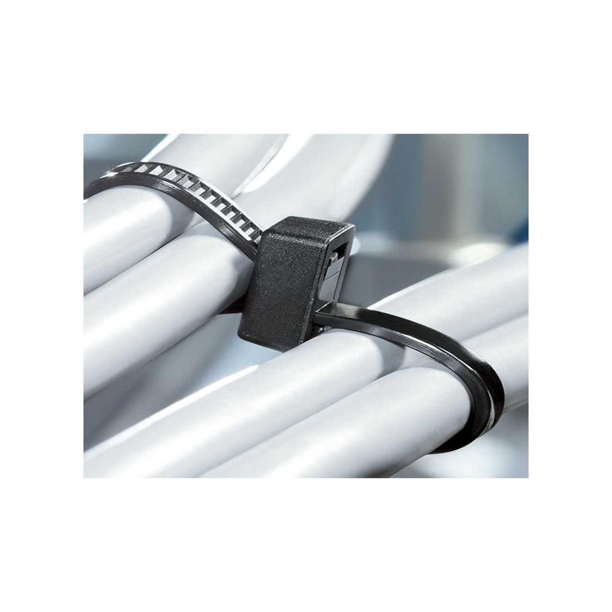 HellermannTyton Cable Tie Two Head 21047mm Pack 100 pcs Black T50RDHNB3P