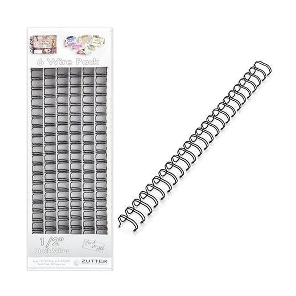 Zutter Universal BINDING WIRES 1/2 Black 6pc