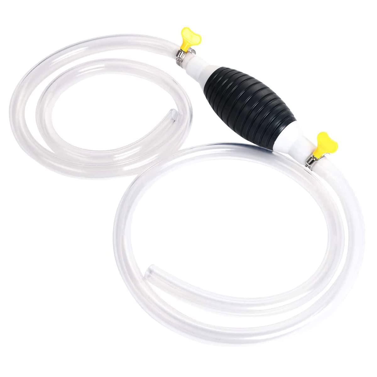 ZORBES Oil Fuel Transfer Pump Kit,High Flow Siphon Hand Oil Pump,Portable Manual Car Fuel Pump for Petrol,Diesel Oil,Liquid Water Fish Tank with 2 M Syphon Hose