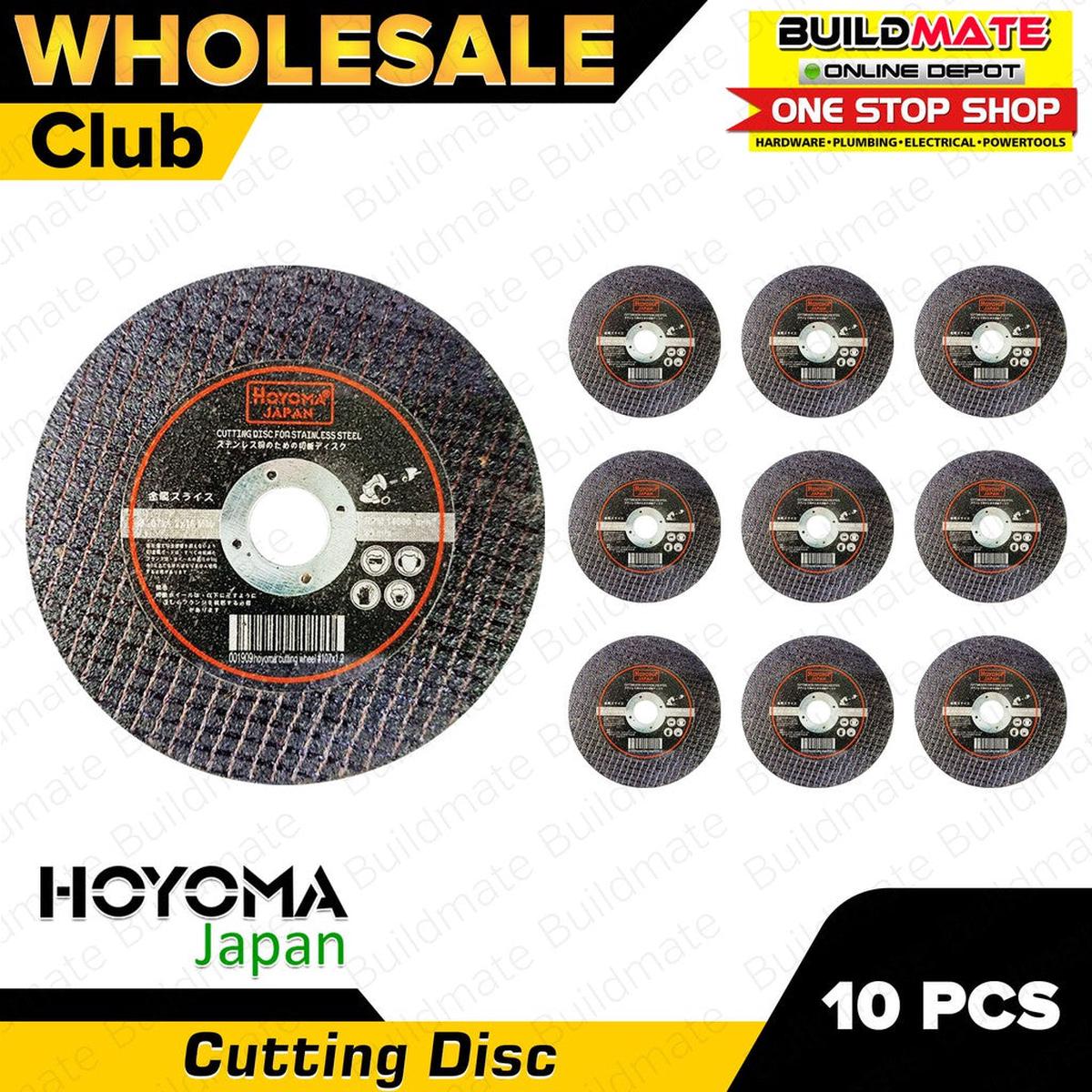 [WHOLESALE] HOYOMA 10PCS Cutting Disc Wheel 4" FOR STAINLESS ONLY BUILDMATE HYMA