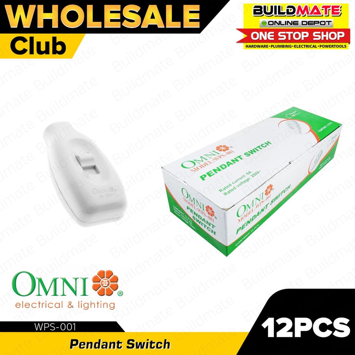 [WHOLESALE] (12PCS) OMNI Pendant Switch 6A 250V WPS-001 BUILDMATE