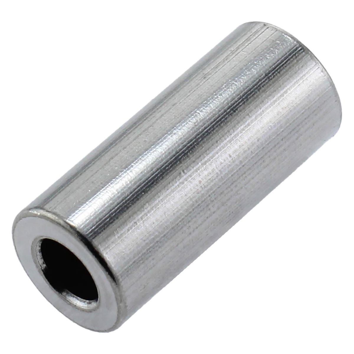 0257 in ID 0500 in OD 1125 in Long Aluminum Spacer