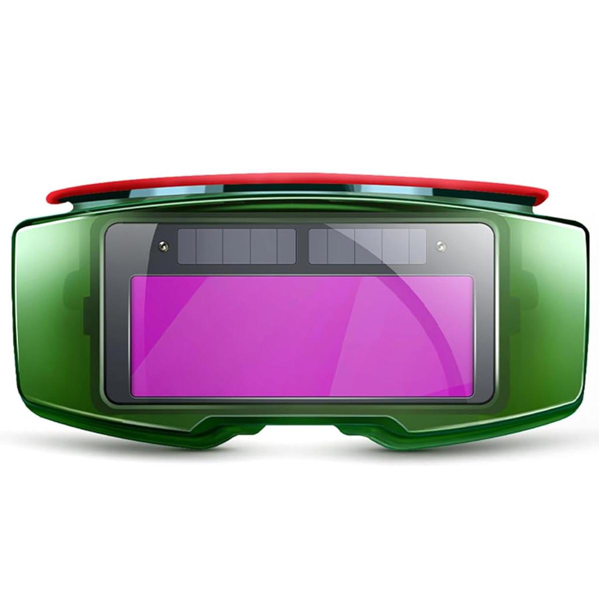 ZORBES Gafas de soldadura, gafas de soldadura con oscurecimiento automtico con energa solar con 10 lentes de repuesto, gafas protectoras de seguridad antideslumbrantes para soldadura TIG MIG MMA